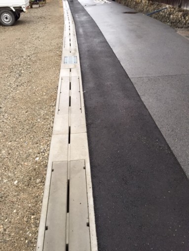 錦織4号線の道路改良工事が完成