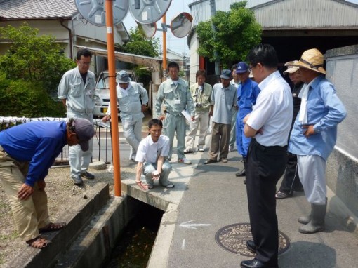 北大伴・山中田町の生活道路の拡幅・整備の立会い